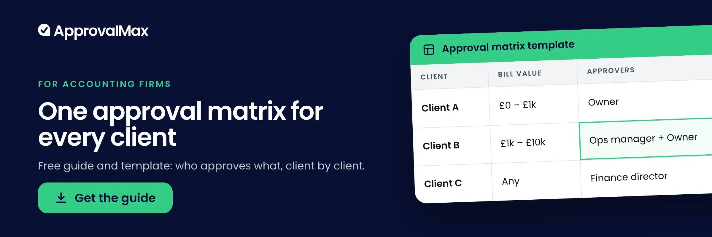 Approval matrix template for accountants