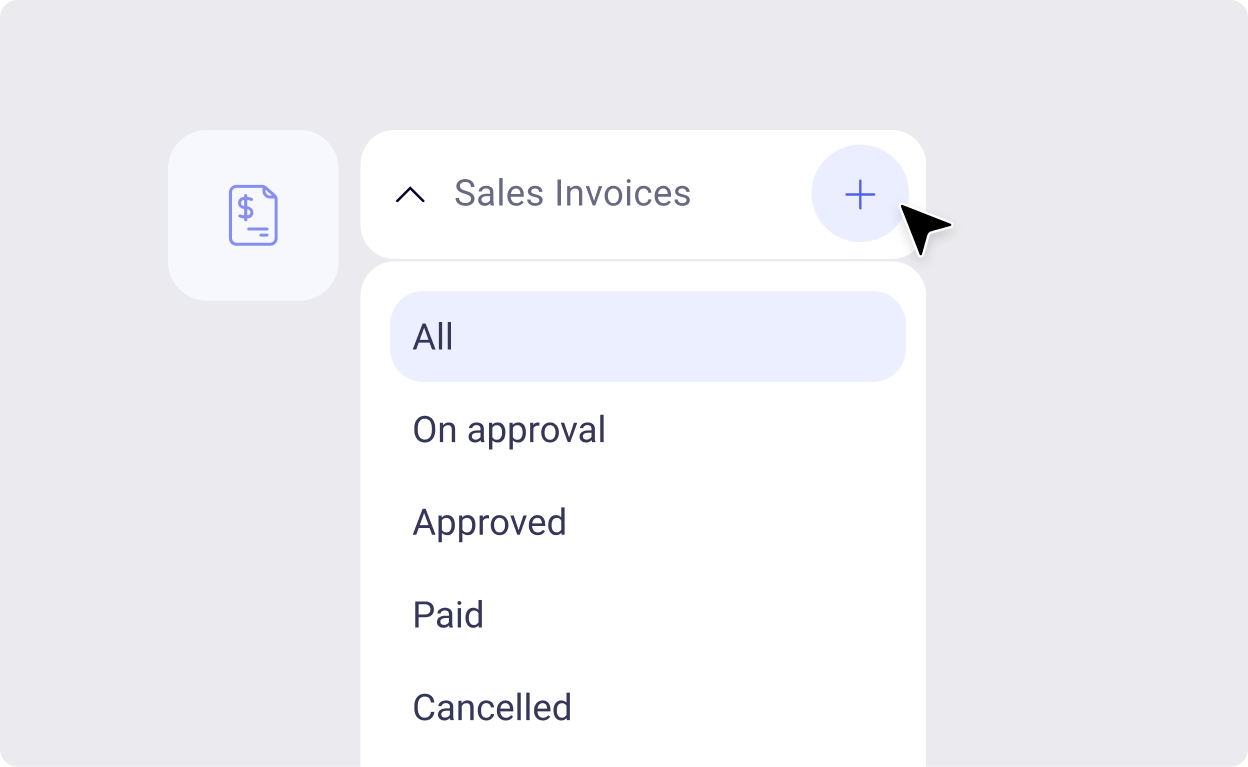 Create a new sales invoice