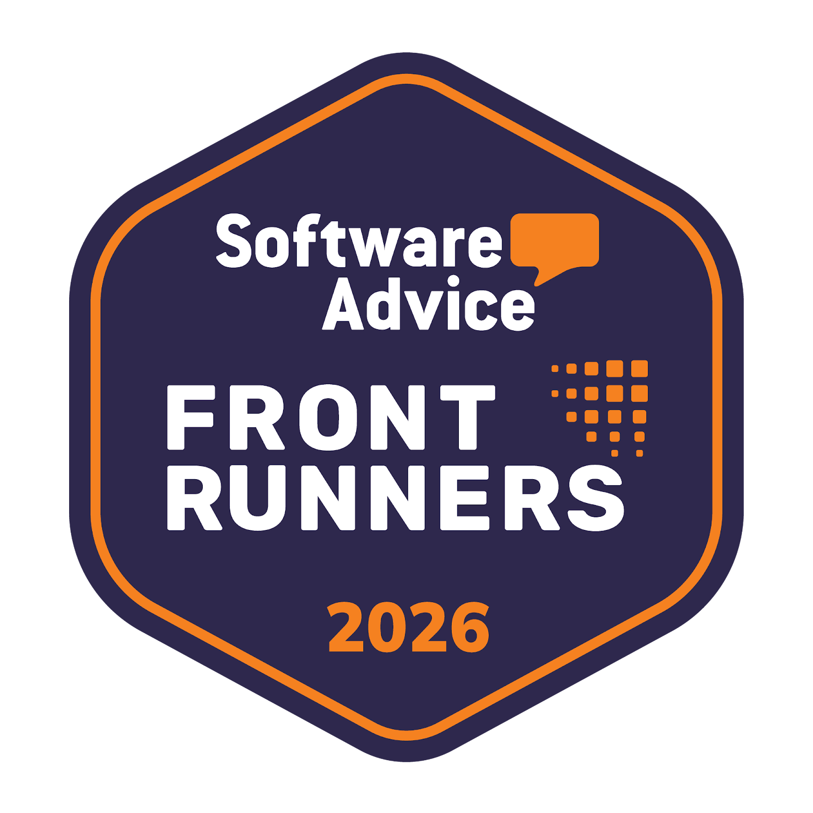 Software Advice FrontRunners 2026 badge